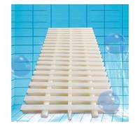 Rejilla de drenaje de piscina de plástico ABS para desbordamiento, cubierta de rejilla de drenaje empalmable para mantenimiento de alcantarillado