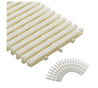 Rejilla de drenaje de plástico ABS para piscina, filtro de desbordamiento antideslizante para protección y seguridad de canalones