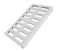 Rejilla de drenaje de plástico antideslizante resistente, 50 x 40 x 4 cm, cubierta de resina para exteriores, para patios, aceras, parques, solución de drenaje de agua de lluvia