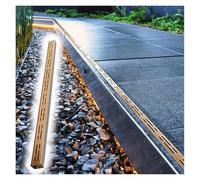 Rejilla de Drenaje de Zanja, Rejilla de Drenaje de Acero Inoxidable 304, Cubierta metálica de 90 a 200 cm, antioxidante y Resistente a la abrasión, Canal de Drenaje Delgado y Alargado para j