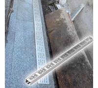 Rejilla de drenaje delgada de acero inoxidable de canal estrecho de 20 x 5 cm, drenaje para calzadas, patios, garaje, patio y jardín, sistema de drenaje francés eficiente para suelos de hormigón