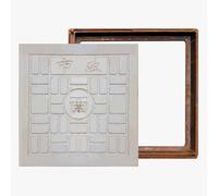 Rejilla de Drenaje Espiral de Acero Reforzado de Alta Resistencia, Tapa de alcantarilla Antideslizante para Patios y Suelos de hormigón, 40x40x4cm, Base de Cemento Reforzado con Fibra durade