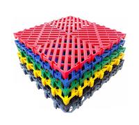 Rejilla De Drenaje For Baldosas De Suelo Entrelazadas Modulares (4/10/16/20 Piezas), For Baño, Garaje Y Terraza(Black,20pieces)