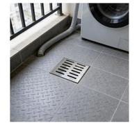 Rejilla de Drenaje para Exteriores, Tapa de Drenaje Extraíble Acero Inoxidable 304 para Carreteras, Caminos, Aparcamientos, Cunetas, Plateada(25x25x2cm/9.8x9.8x0.8in)