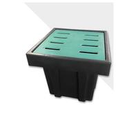 Rejilla de drenaje para lavabo con marco y colador para una gestión eficiente del agua