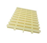 Rejilla de drenaje para piscina, 6 unidades, de plástico ABS, cubierta de drenaje empalmable para interiores y exteriores, 25 x 100 cm, perfecta para soluciones eficientes de drenaje de agua