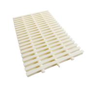 Rejilla de drenaje para piscina, ajustable de 5,9 a 11,81 pulgadas, de plástico ABS, con tira de desbordamiento, 6 piezas, para exteriores e interiores, para un drenaje y protección eficientes del ag