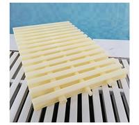 Rejilla de drenaje para piscina, duradera, de 8 piezas, tira de plástico ABS de 30x100 cm para desbordamiento de agua en interiores/exteriores, solución eficiente para el drenaje del fondo de la