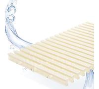 Rejilla de drenaje para piscinas de 3 orificios, resistente y duradera. Rejilla de drenaje para entradas de vehículos, patios y terrazas - 20x100 cm, juego de 10 unidades, ideal para áreas comerc