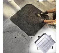 Rejilla de drenaje resistente en el suelo, ideal para césped, entradas y jardines (30 x 30 cm), resistente a la intemperie, fácil de instalar