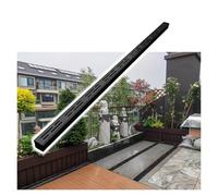Rejilla de drenaje ultrafina de acero inoxidable en forma de U, paquete de 10 unidades (7 x 3 x 100 cm) para gestión del agua al aire libre, ideal para patio, césped, caminos y sótanos