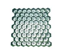 Rejilla de entrada de plástico duradero color grava brillante, 8 piezas para diseño de paisaje, cobertizos de jardín, pistas de estacionamiento, base resistente de 7 cm de altura
