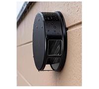 Rejilla de escape de acero inoxidable 304, cubierta de ventilación for secadora for pared Exterior, baño, cocina, techo(Grey,160MM/6.3in)