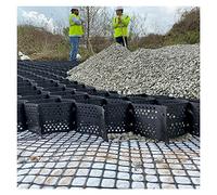 Rejilla de estabilización de grava para jardín permeable de panal de abeja pavimento de celdas de entrada y pendiente Soluciones de estacionamiento Sistema de soporte de grava