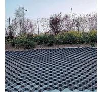 Rejilla de estabilización de muro de contención de jardín, estabilizador de grava de 2 pulgadas para entradas y pavimentación, sistema de pavimentación geomalla para mejorar el soporte del suelo y