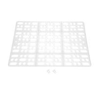 Rejilla de Estera para Conejos de plástico Fácil de Limpiar Almohadilla para pies Aislamiento de heces para Conejos Conejillo de Indias Hamster Rats y Otros roedores[Blanco] Juguetes