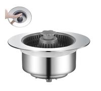 Rejilla de filtración para el drenaje del fregadero de la cocina | Tapón del fregadero de la cocina antiolor con cesta y mango liso - Filtro para fregadero de cocina, Filtro extraíble para cuarto de