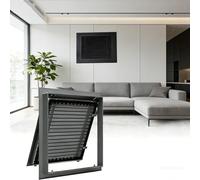 Rejilla de Filtro de Aire de Retorno Negra de 16x16 Pulgadas - Cubierta de ventilación HVAC con diseño de Lamas - Panel de Acceso a la Pared para Paneles de Yeso, Ideal para hoteles y Uso do