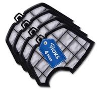 Rejilla de Filtro en Bolsa, 4 Unidades, Repuesto para aspiradora Vorwerk Kobold VK140 - VK150, Filtro de Motor, Filtro de protección del Motor