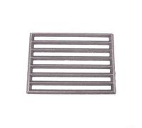 Rejilla de fuego cuadrada de hierro fundido compatible con Hark, pieza de repuesto de chimenea eficiente para calefacción doméstica, color negro (21,5 x 16 cm)
