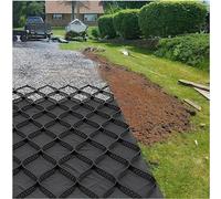 Rejilla de grava de 5 cm de grosor para entradas de estacionamiento y control de barro, opciones de 3.3 a 20 pies para patio, caminos, relleno de césped y roca, tapete geográfico duradero para jardín