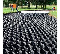 Rejilla de grava de panal de 2 pulgadas, estabilizador de suelo con anclaje de drenaje para base de cobertizo, roca de paisaje, 3 m x 26 pies, solución de subsuelo para caminos y entradas