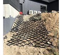Rejilla de grava de panal de abeja de 6 x 9 m, sistema de estabilización de polietileno de 5 cm de profundidad para calzadas, patios, cobertizos, estacionamientos y zonas de jardín al aire libre
