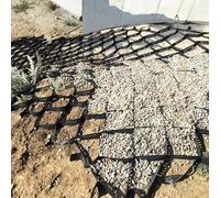 Rejilla de grava para control de erosión, pavimentadoras de rejilla de suelo de panal para pendientes empinadas, 3 x 7 m, refuerzo de pared de retención de geomalla, solución duradera de