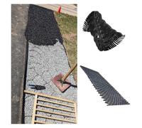 Rejilla de grava permeable de 10,2 cm de grosor, 6 m x 10 m, tapete de control de erosión, expandible y plegable, con agujeros de drenaje, estabilizador de suelo para paisajismo