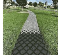 Rejilla de grava permeable de 5 cm de altura para calzadas y caminos, 4 x 8 m, estabilizador de suelo ecológico