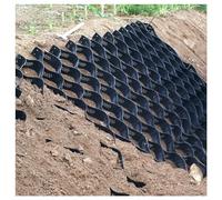 Rejilla de grava permeable para control de lodo de 10 x 13 pies, alfombrilla de estabilización del suelo con agujeros de drenaje, perfecta para pendientes empinadas y soluciones de estacionamiento.