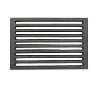 Rejilla de hierro fundido para chimenea y estufa de leña y pellets. Medidas 23,8 x 18,8 cm para caída de cenizas y aireación