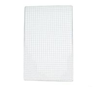 Rejilla de hierro galvanizado, parrilla para asar carne de pescado, diseño cuadrado resistente para barbacoas al aire libre e interiores y verduras (50 x 30 cm)