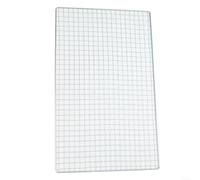 Rejilla de hierro galvanizado, parrilla para asar carne de pescado, diseño cuadrado resistente para barbacoas al aire libre e interiores y verduras (40 x 25 cm)