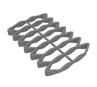 Rejilla de horno de silicona resistente al calor para asar y hornear con antiadherente para soportar diferentes tipos de alimentos y ayudar a la limpieza (gris)