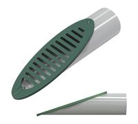 Rejilla De Inclinada Para Evacuación De Patio,100 mm Rejilla Integrada Herramienta De ,Transmisor de Tubería de Codo | Para Terraza Césped Patio Jardín Zonas Bajas Zonas