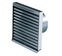 Rejilla de intemperie de acero inoxidable sencilla - Pluggit WSG125/150/180-1