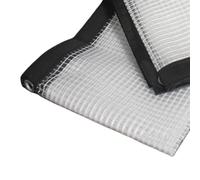 Rejilla de Lona de PE Transparente de 0,33 MM, Cubierta cálida Impermeable a Prueba de Lluvia for toldo de cobertizo de Ventana de balcón de Planta de jardín(Black Edge,2x4m)