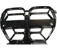 Rejilla de luz antiniebla del coche Alerón delantero para BMW G80,M3,G82,G83 y M4 (2021-2024),fibra de carbono/malla parachoques superior en negro brillante(Glossy Black)