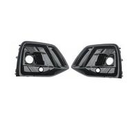 Rejilla de luz antiniebla delantera izquierda y derecha for Audi Q5, SQ5, S-Line, Sline Sport 2021, 2022, 2023, con orificio ACC.(Black 1 Pair)