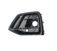 Rejilla de luz antiniebla delantera izquierda y derecha for Audi Q5, SQ5, S-Line, Sline Sport 2021, 2022, 2023, con orificio ACC.(Black Left)