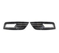 Rejilla de luz antiniebla elegante A4 B8.5 para estándar para edición, malla de panal negra, luz antiniebla del parachoques delantero coche, cubierta rejilla(Chrome Black)