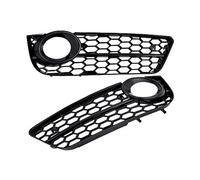 Rejilla de luz antiniebla para coche A5 para Coupe/para Sportback 2008-2011 Rejilla delantera Parrilla de malla negra Luz antiniebla para automóvil Cubierta lámpara Panal Hex