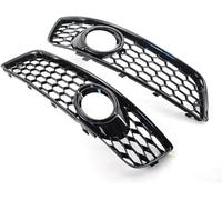 Rejilla de luz antiniebla para coche Rejilla delantera de panal para A3 8P 2009-2013, cubierta malla(Negro)