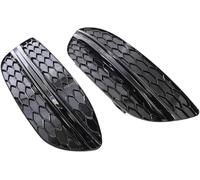 Rejilla de luz antiniebla para Coches Rejillas Delanteras para radiador de Coche para Benz W205 2015-2018, 2 Unidades, Parachoques Delantero y antiniebla(Negro)