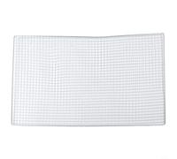 Rejilla de malla de acero inoxidable para parrilla de barbacoa redonda para parrillas japonesas coreanas, hierro galvanizado al aire libre fogata y accesorio de parrilla de picnic (60 x 40 cm)