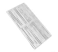 Rejilla de malla de acero inoxidable reforzada para barbacoa de camping al aire libre, rejilla de refrigeración de horno multiusos para pastel de pan (20 x 40 cm)