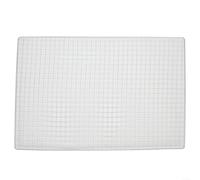 Rejilla de malla para barbacoa, malla rectangular de acero inoxidable para camping, excursiones, quema de leña, picnics, fogatas (marco 3.4 60 x 40 cm)