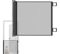 Rejilla de Malla retráctil automática para Mascotas | de Barrera Ajustable fácil de Instalar, Divisor de protección, Red de Seguridad de Bloque de separación portátil, protección de Carcasa