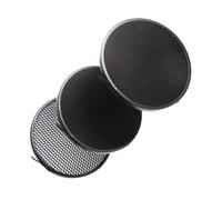 Rejilla de Panal para Luz Estroboscópica Estándar de 50 Grados | Aleación de Aluminio, Negro, Control de Dirección y Área de Iluminación, Liberación Rápida Tirador y Muelle